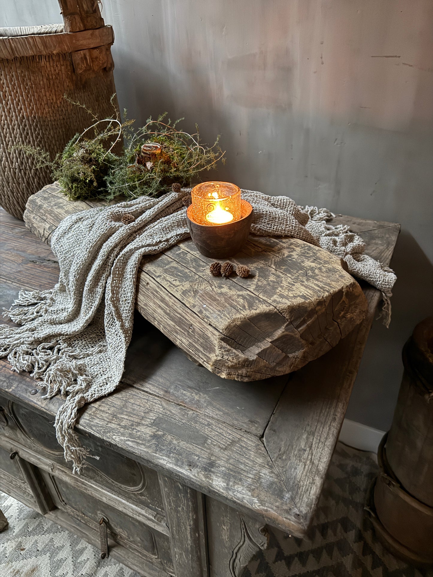 Antique Chinese altar wall table / cabinet