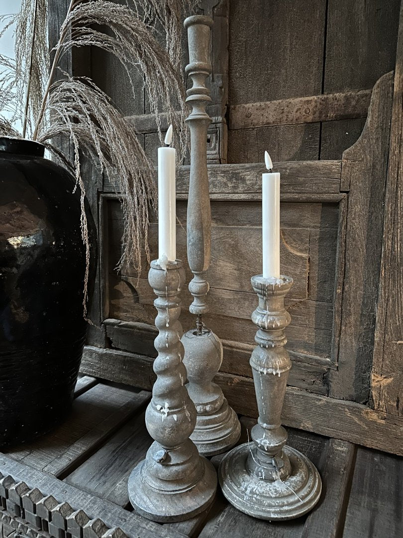 Dinerkaars Wax LED Wit 15 cm (2 stuks) - My Sober Home