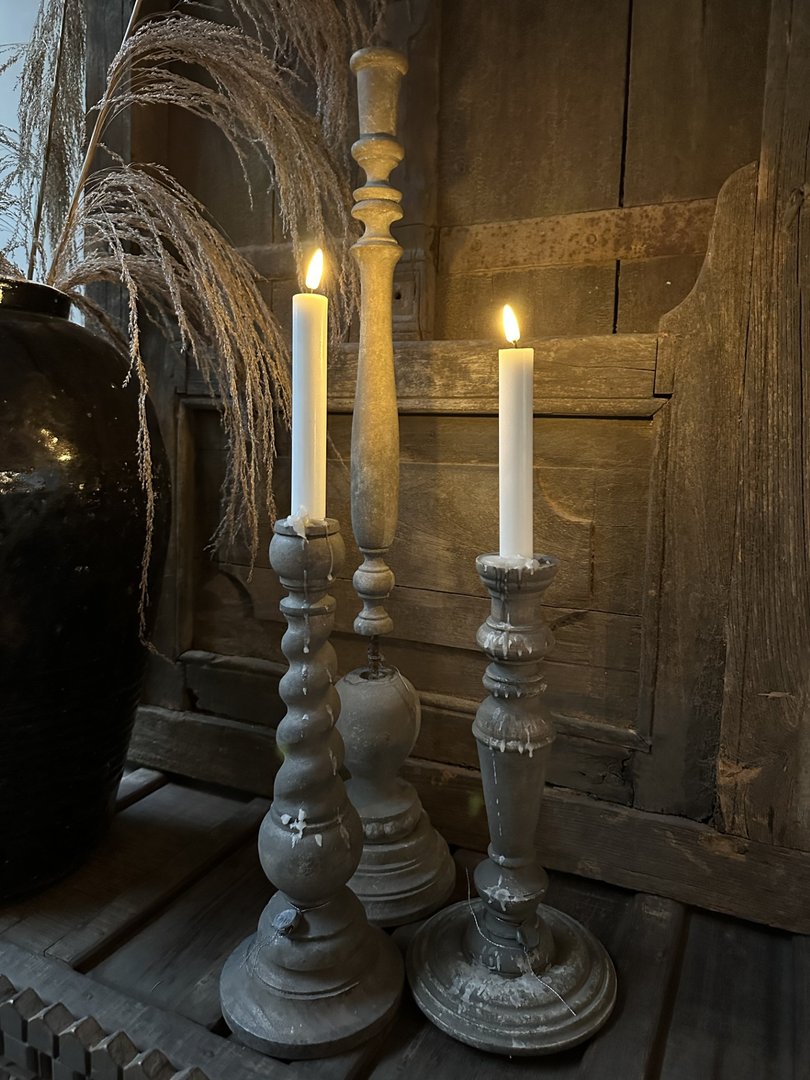 Dinerkaars Wax LED Wit 15 cm (2 stuks) - My Sober Home