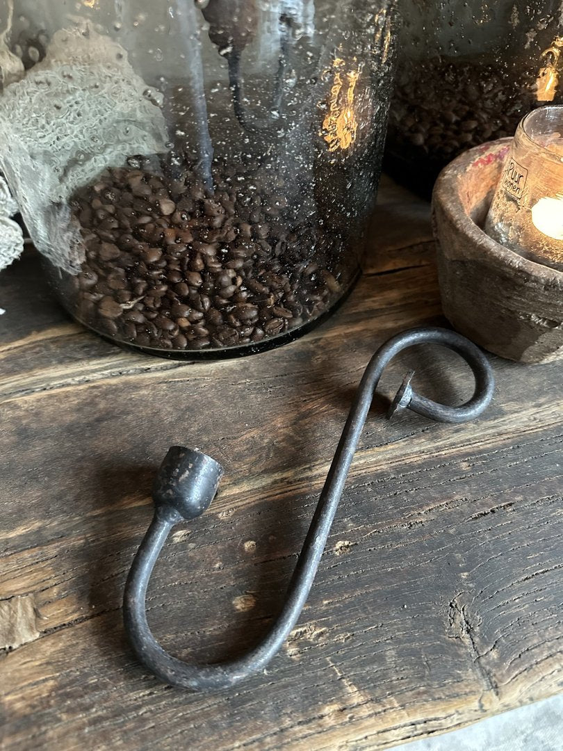 Glashaak / s kandelaar zwart