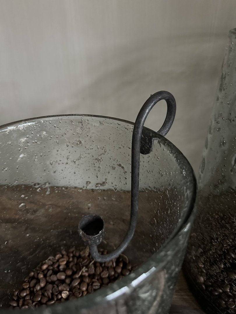 Glashaak / s kandelaar zwart