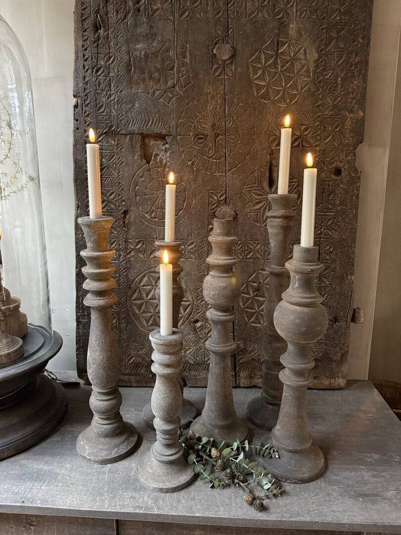 Kandelaar oud hout 42