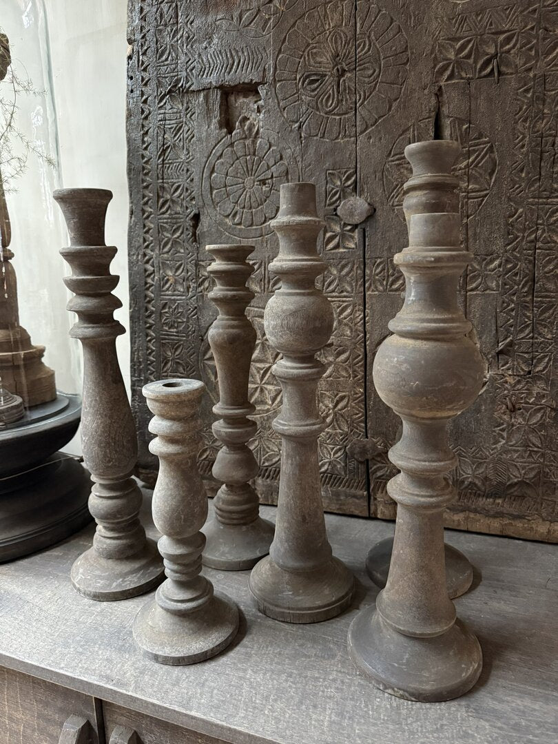 Kandelaar oud hout 30 - My Sober Home