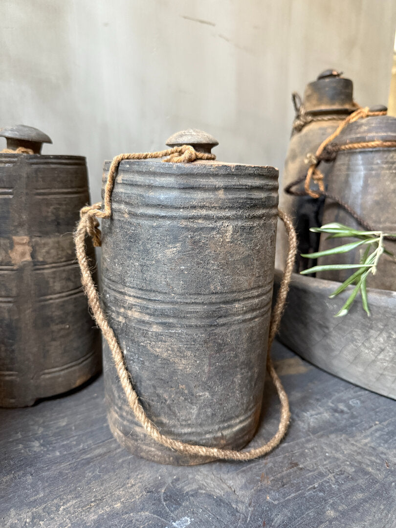 Houten kruikje met deksel - My Sober Home