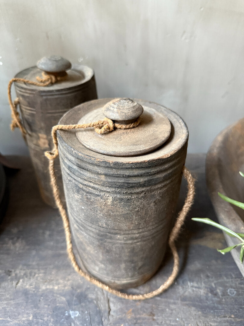 Houten kruikje met deksel - My Sober Home