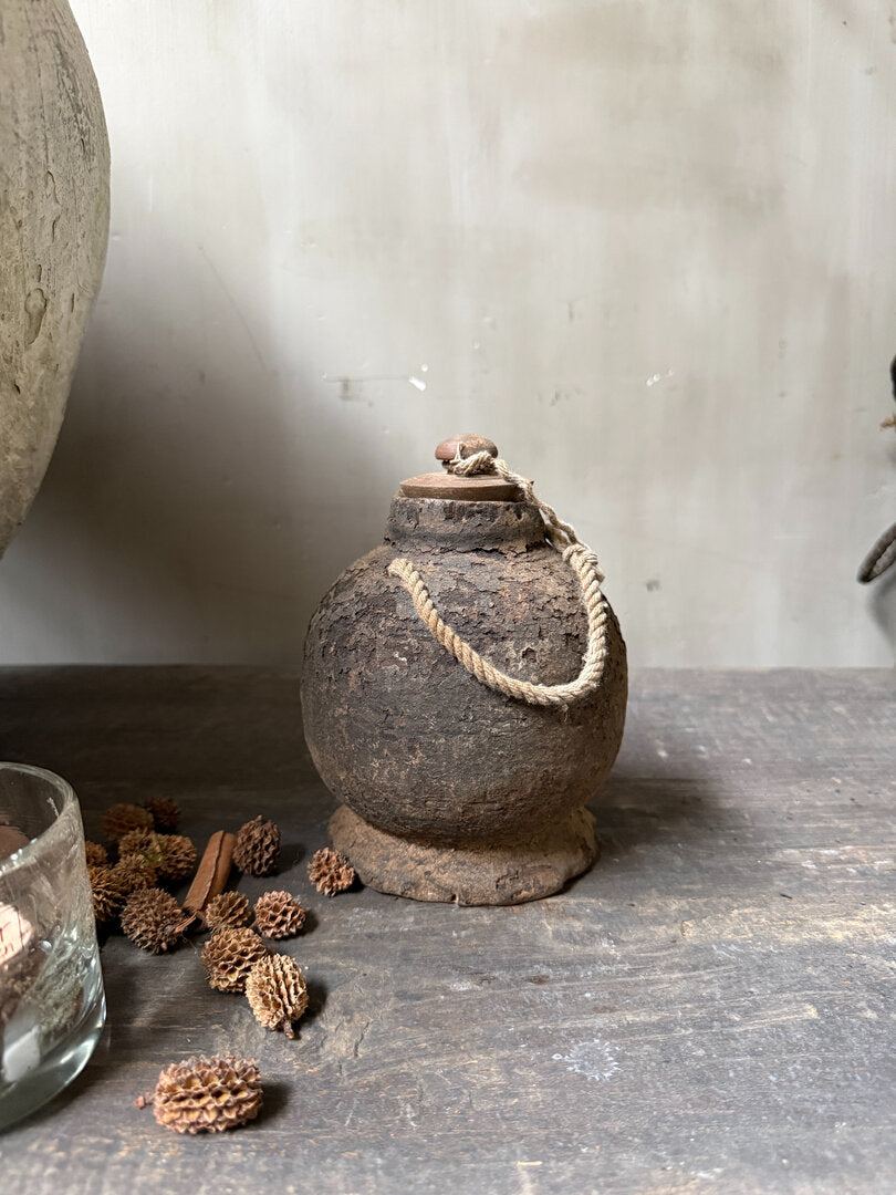 Houten kruikje met deksel - My Sober Home