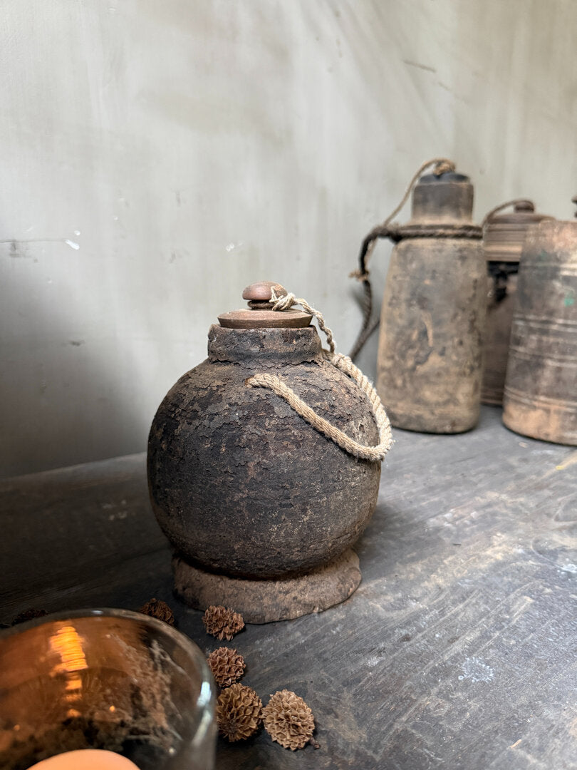 Houten kruikje met deksel - My Sober Home