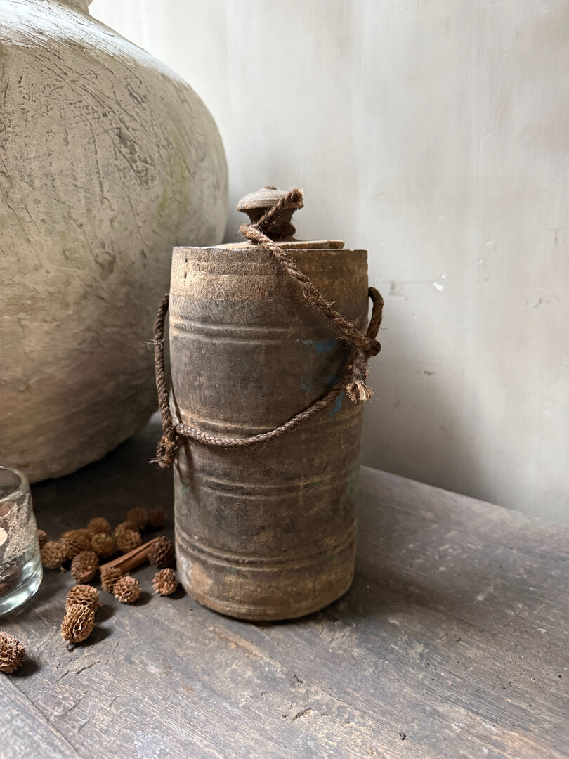 Houten kruikje met deksel - My Sober Home