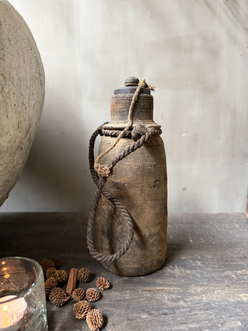 Houten kruikje met deksel - My Sober Home