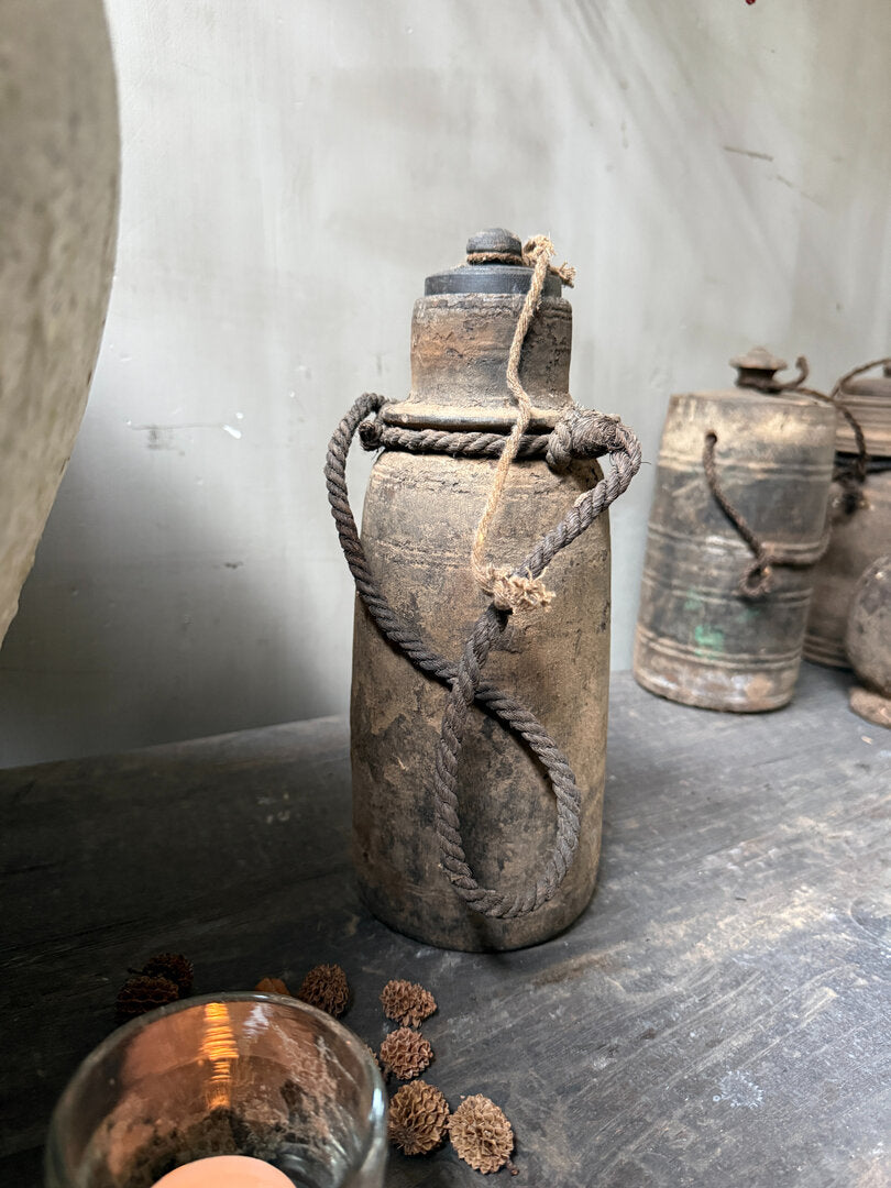 Houten kruikje met deksel - My Sober Home