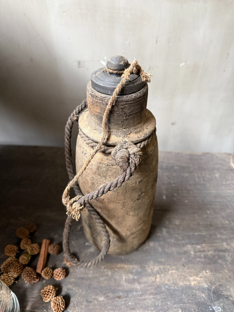 Houten kruikje met deksel - My Sober Home