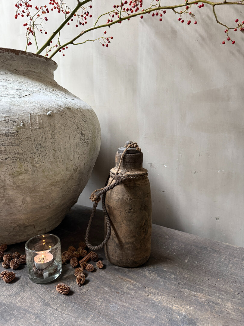 Houten kruikje met deksel - My Sober Home