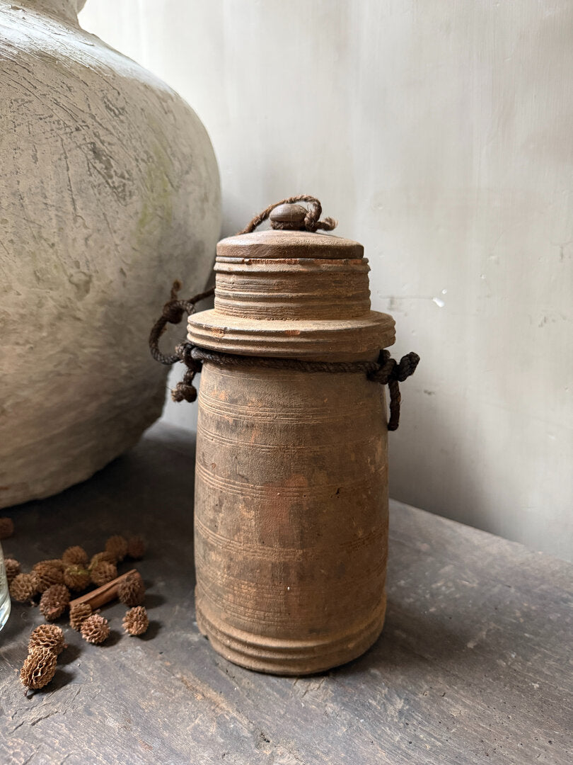 Houten kruikje met deksel - My Sober Home