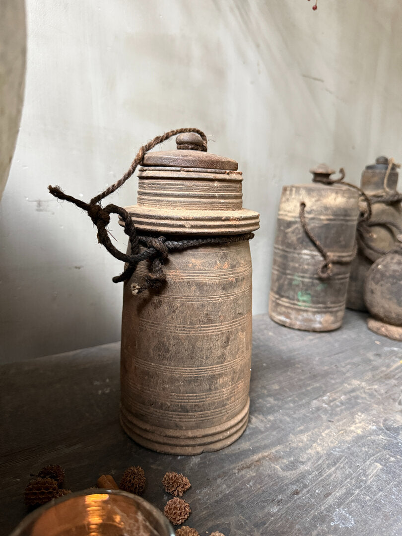 Houten kruikje met deksel - My Sober Home