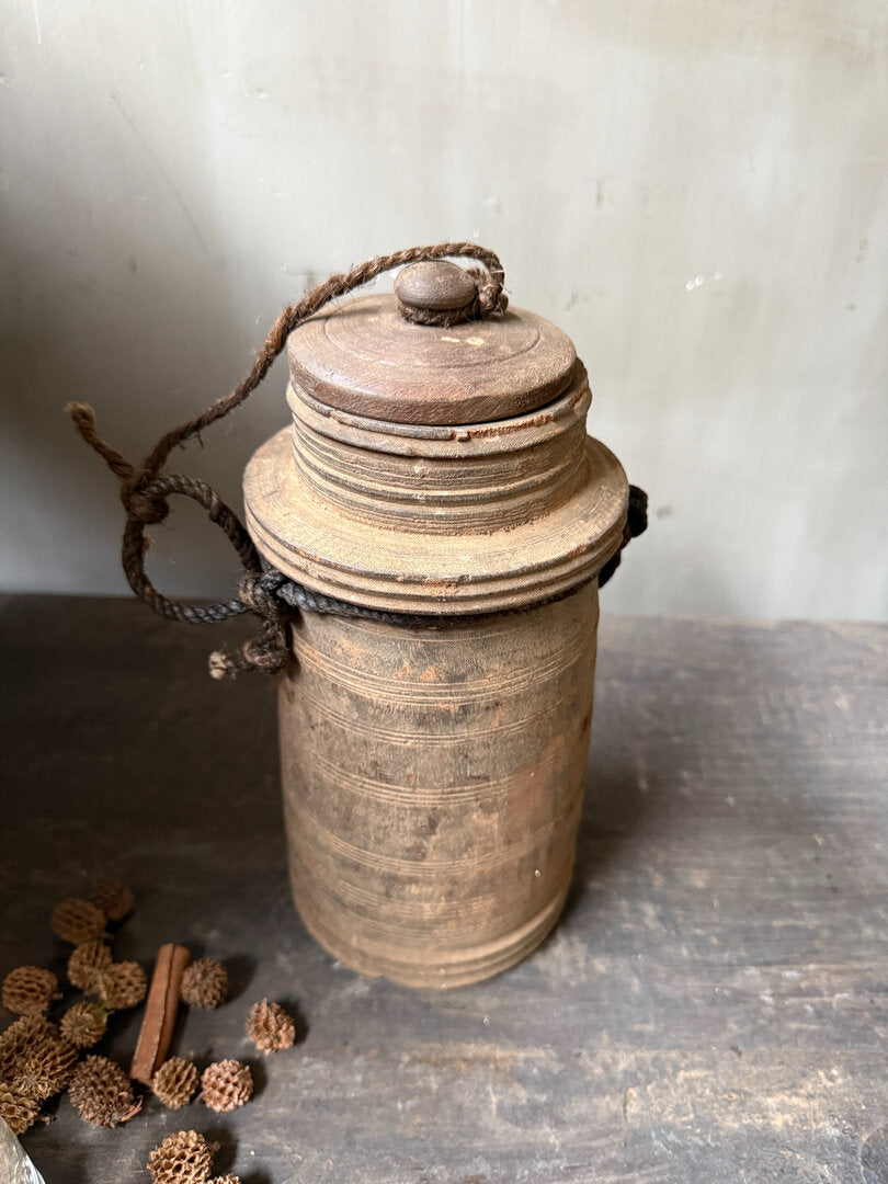 Houten kruikje met deksel - My Sober Home