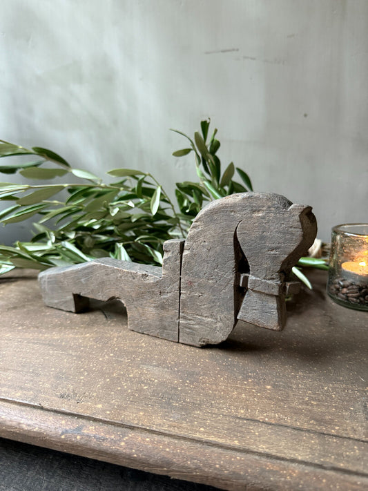 Houten (zee)paardje ornament