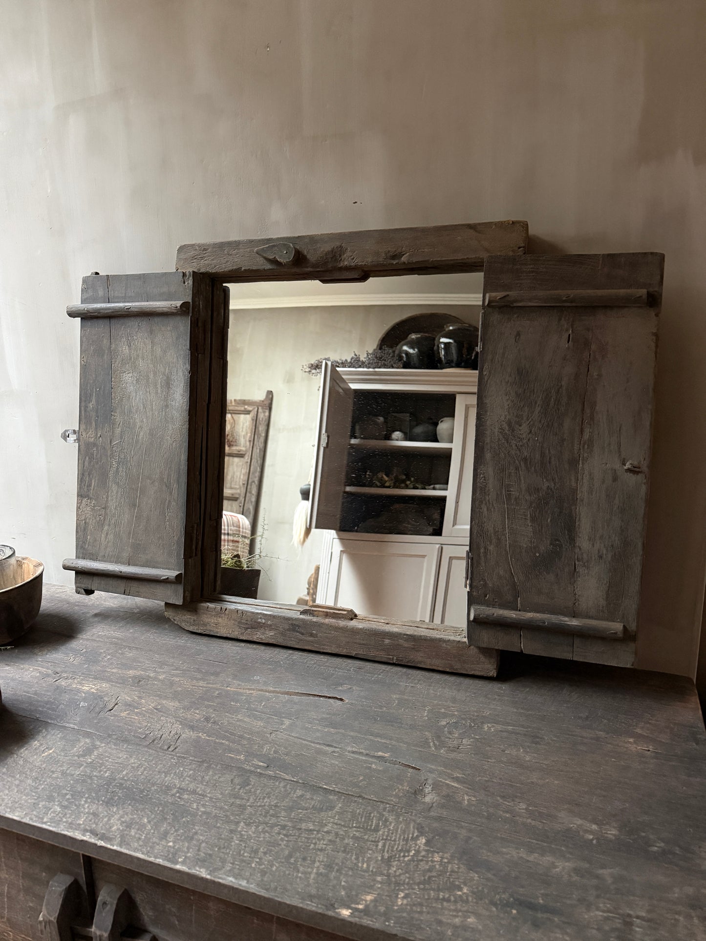 Old frame with mirror