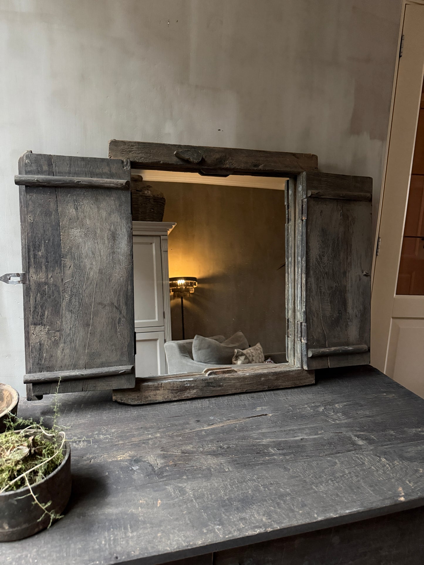 Old frame with mirror