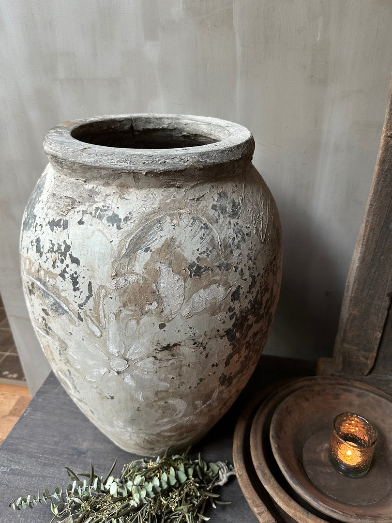 Luxe Indiase stenen kruik / pot