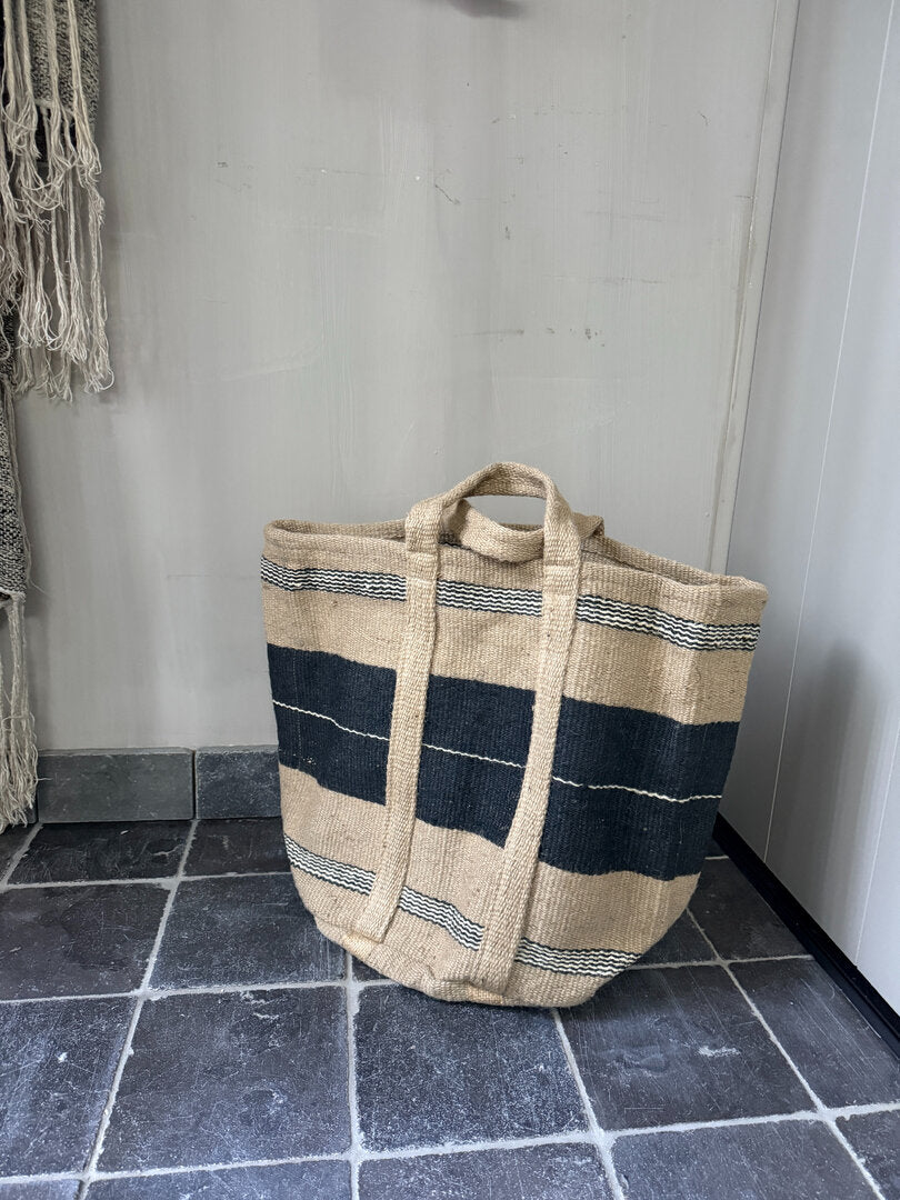 Jute tas zwart