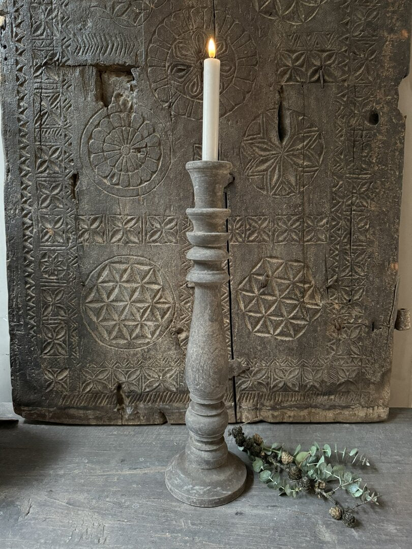 Kandelaar oud hout 50 - My Sober Home