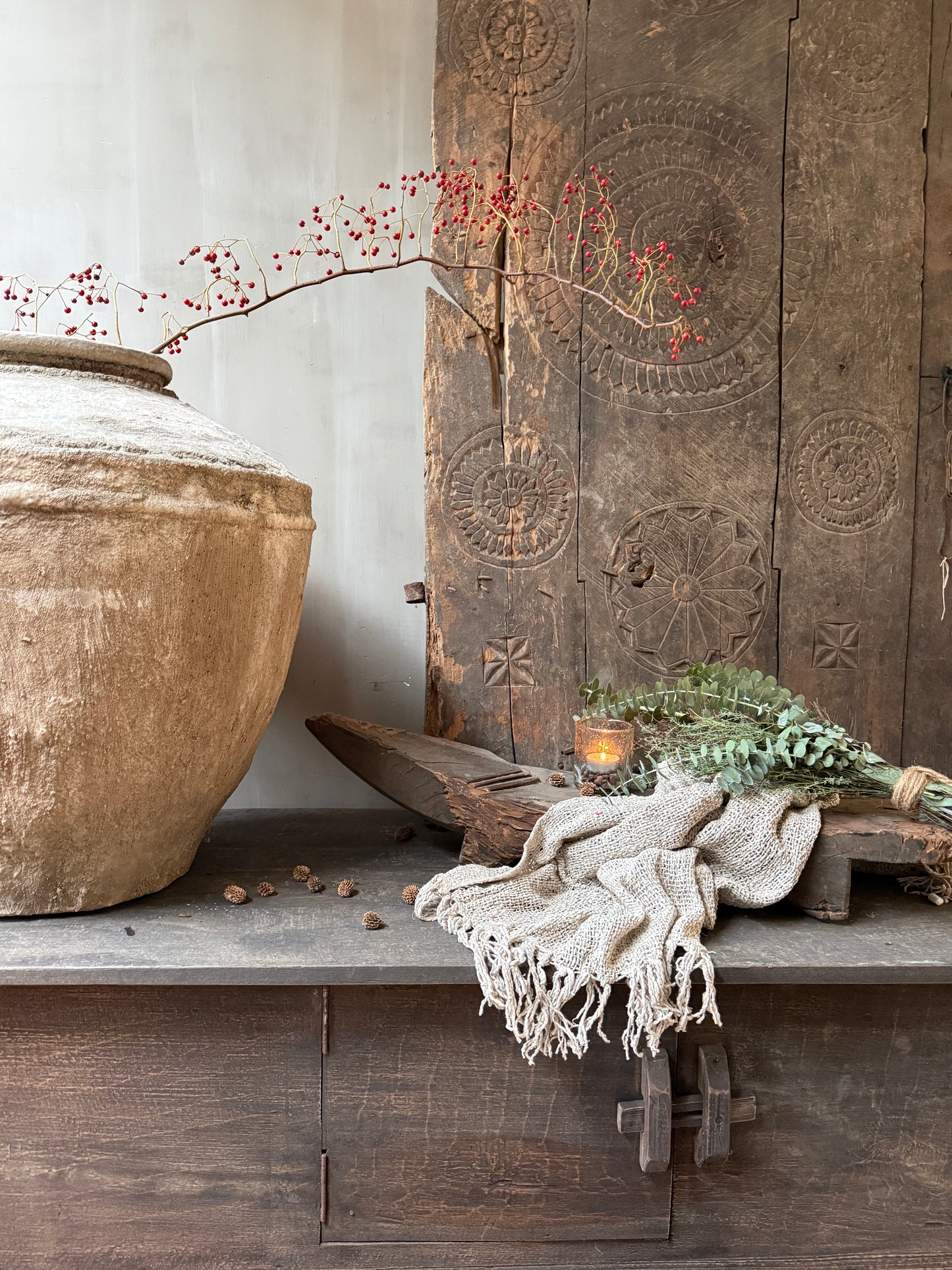 Antieke kokosraspbank - My Sober Home