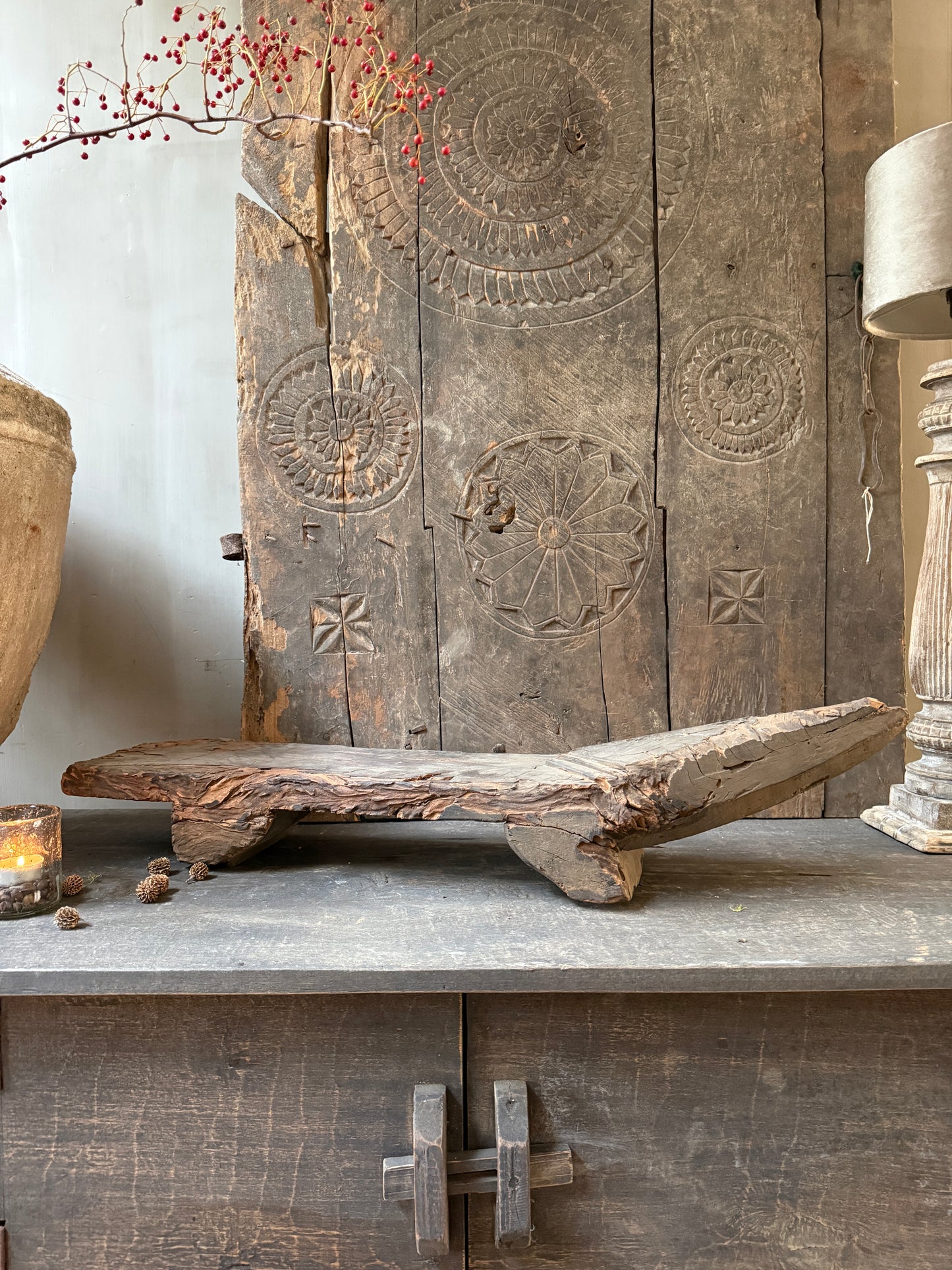 Antieke kokosraspbank - My Sober Home