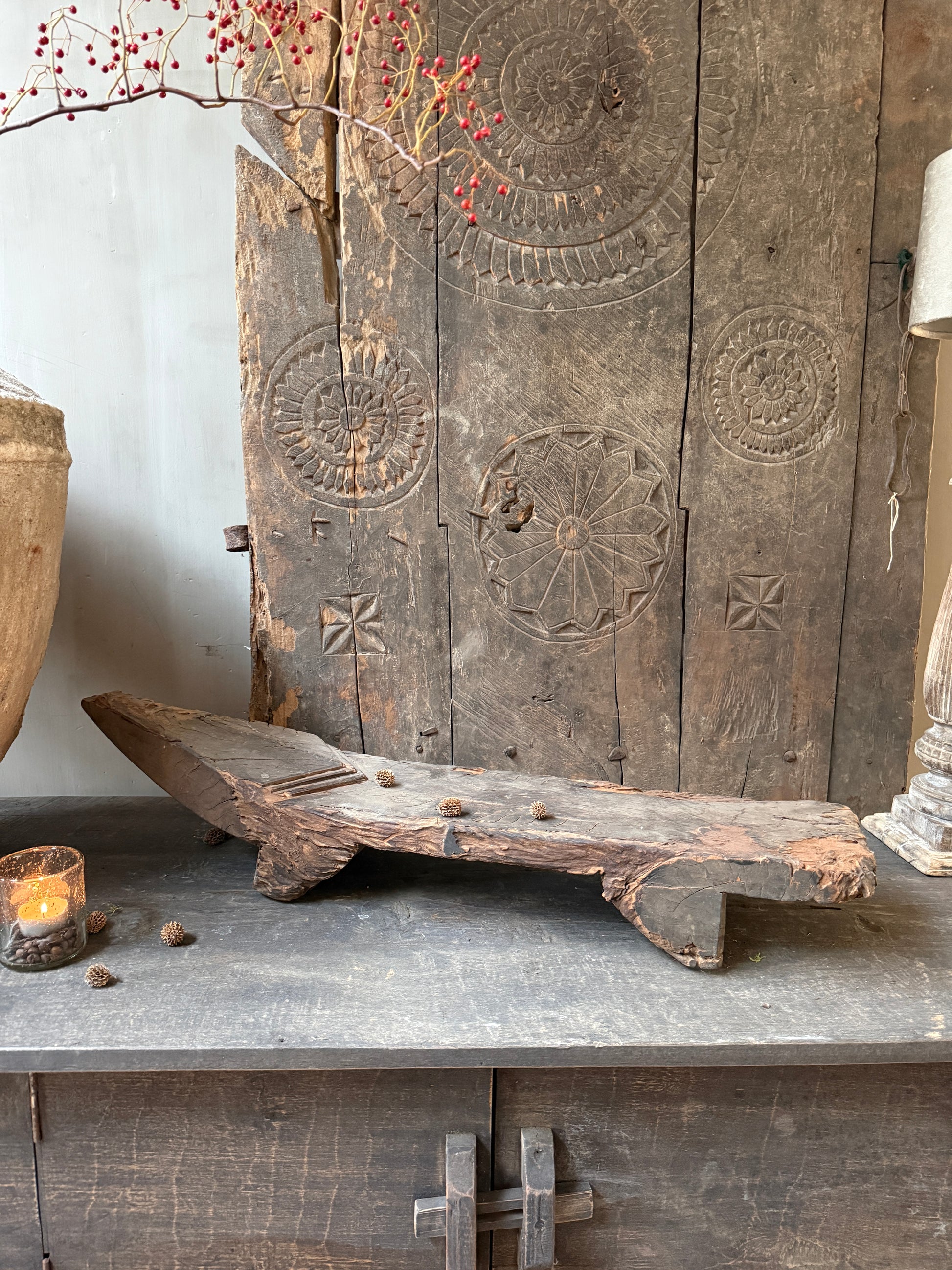 Antieke kokosraspbank - My Sober Home