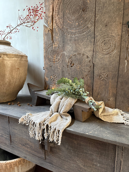 Antieke kokosraspbank