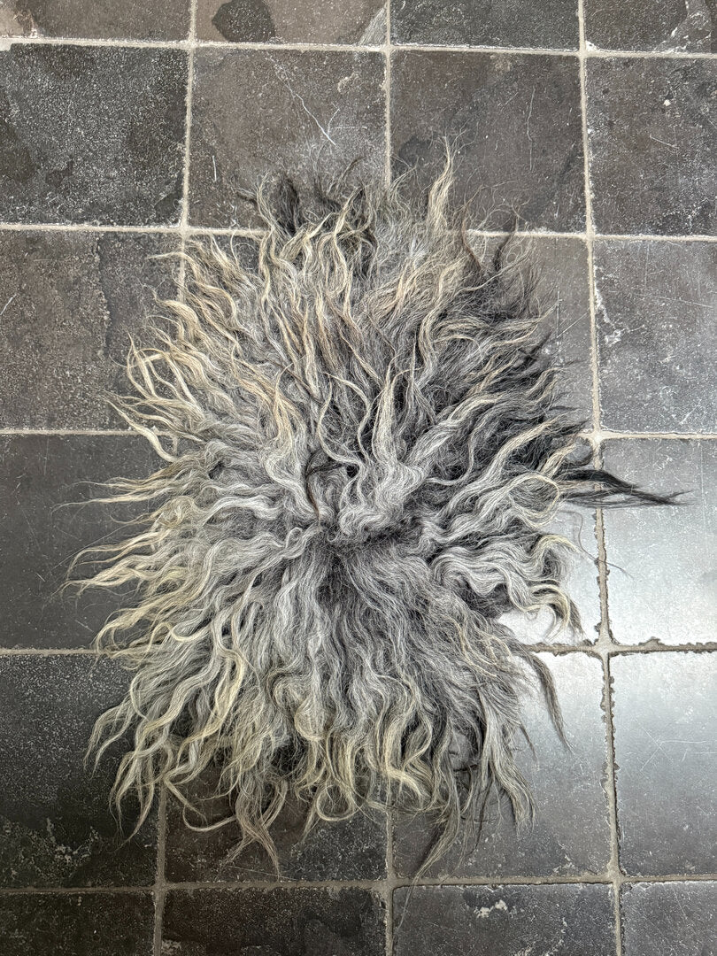 Kruk vachtje beige/grijs