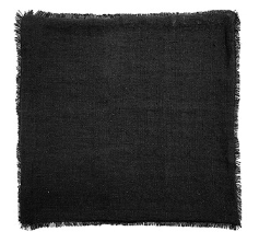 Linnen kussen zwart - My Sober Home