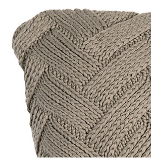 Silt kussen Valencia Light Stone