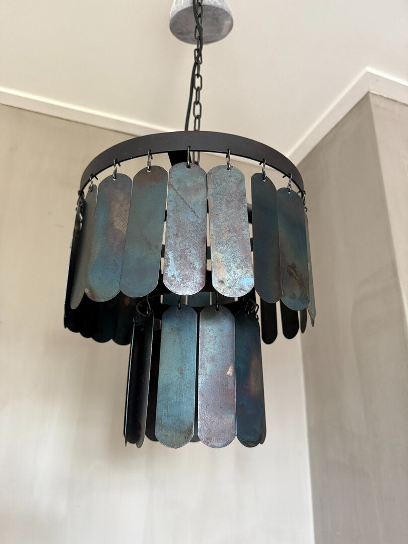 Hanglamp metalen schijven Amber S