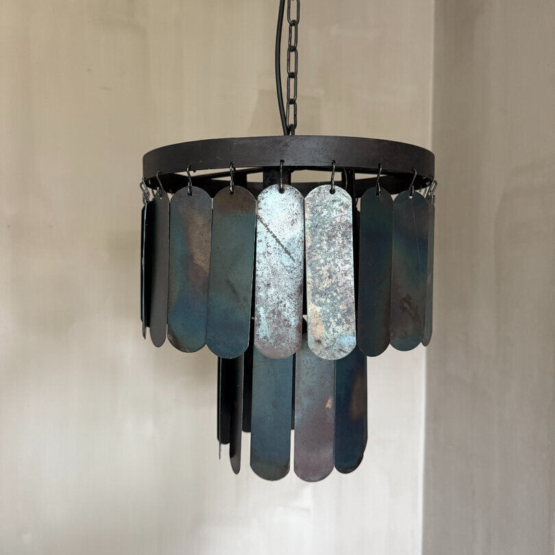 Hanglamp metalen schijven Amber S
