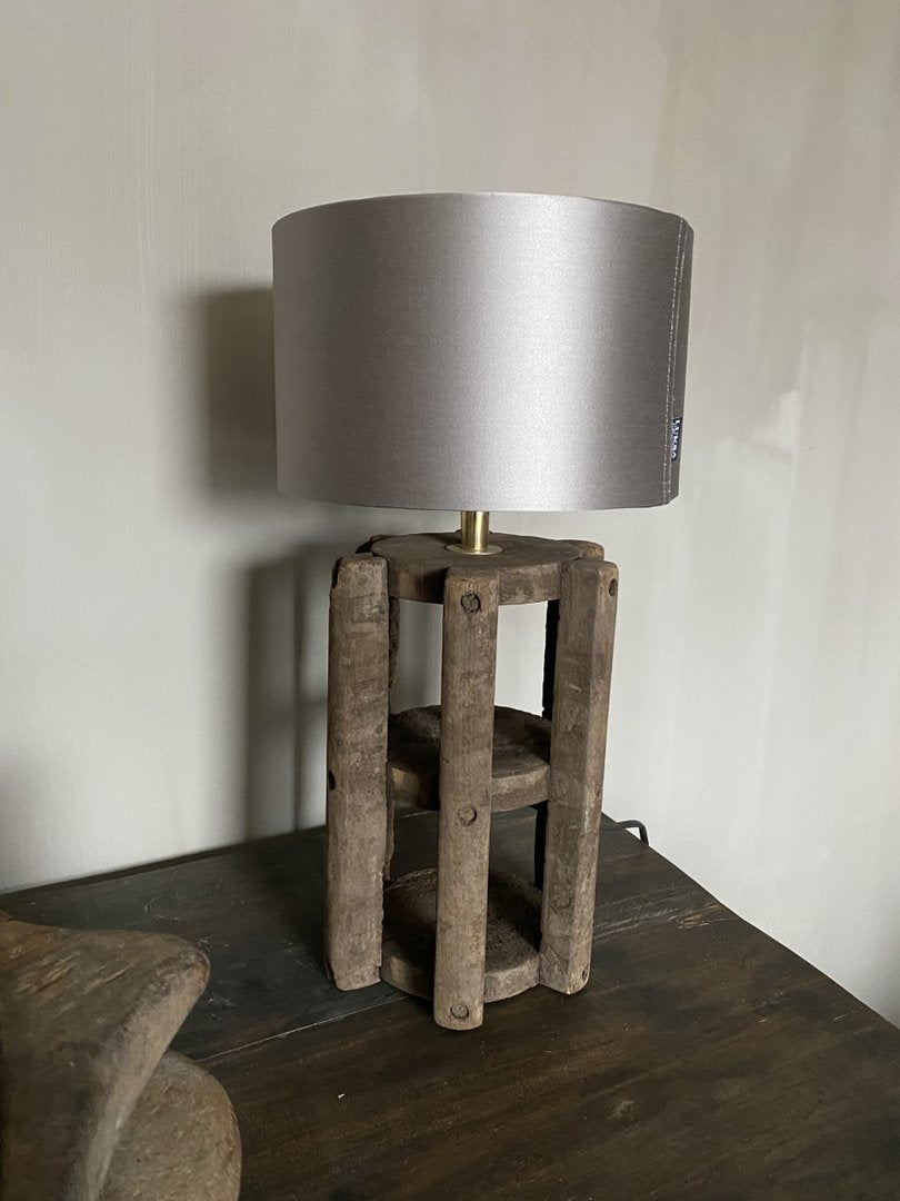 Lamp oude katoenklos beige kapje - My Sober Home