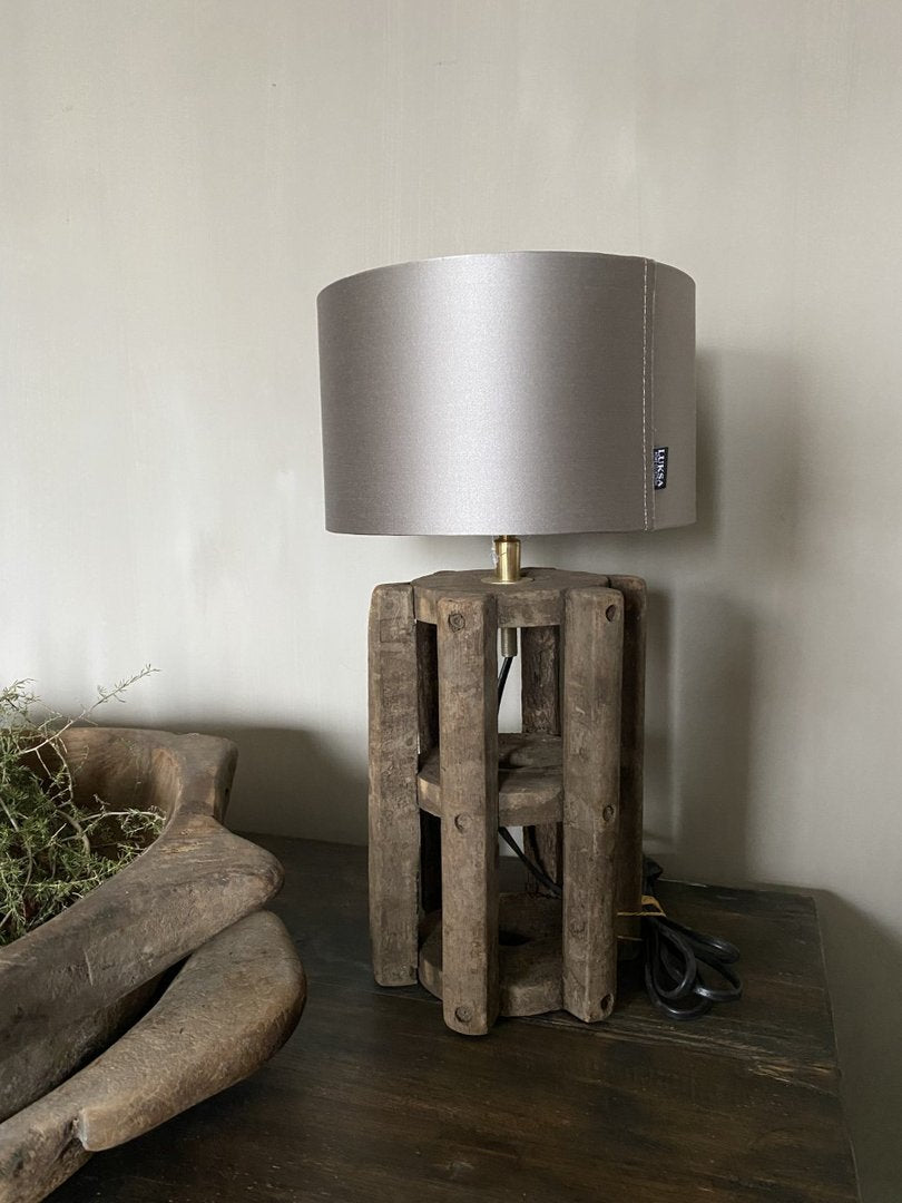 Lamp oude katoenklos beige kapje - My Sober Home