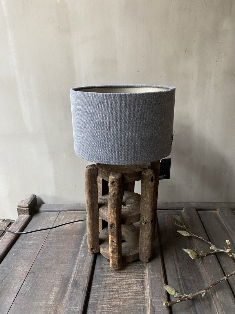 Lamp oude katoenklos antraciet kapje - My Sober Home