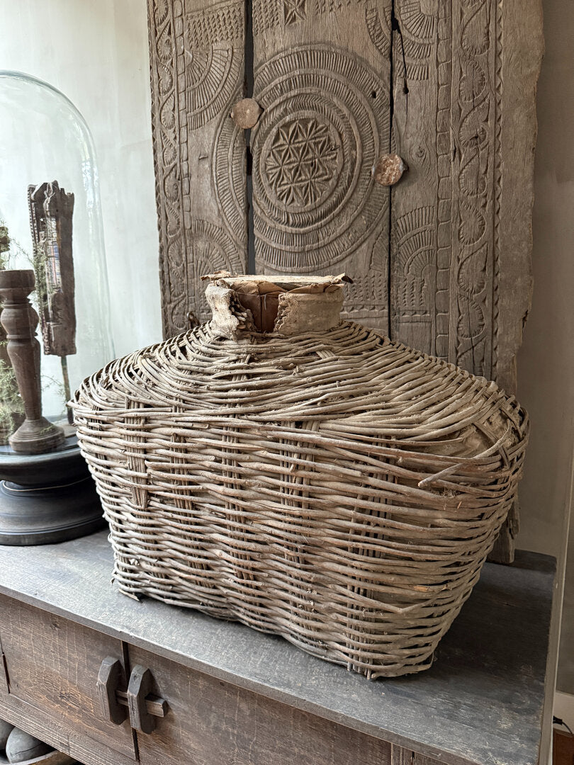 Antieke leemmand xl met deksel - My Sober Home