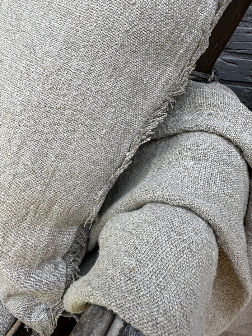 Linnen plaid naturel - My Sober Home