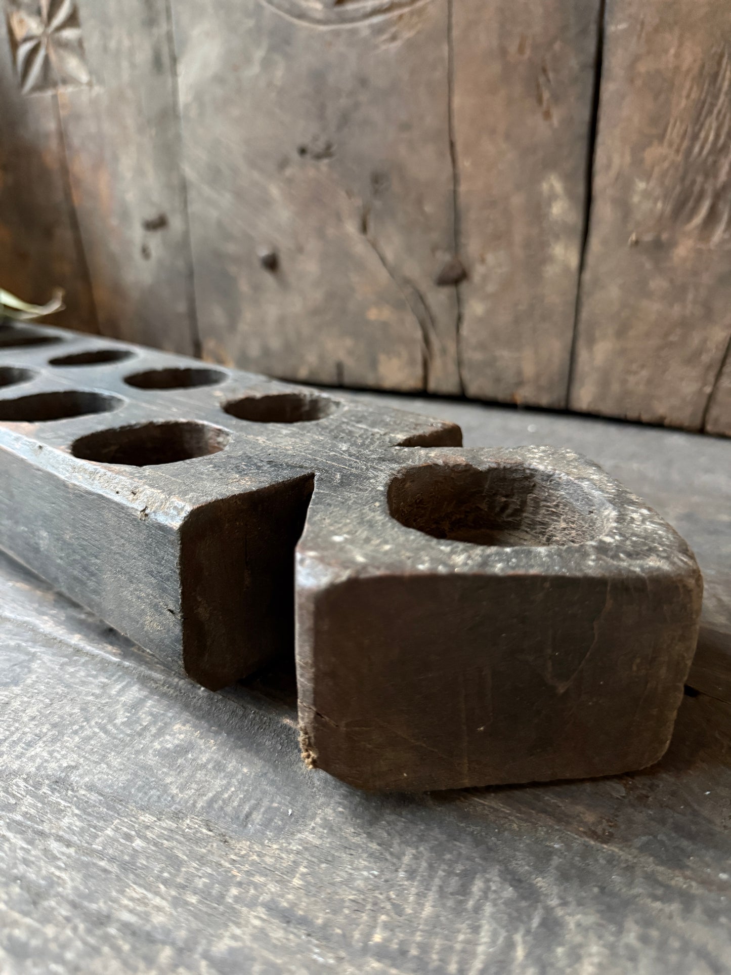 Old wooden mold