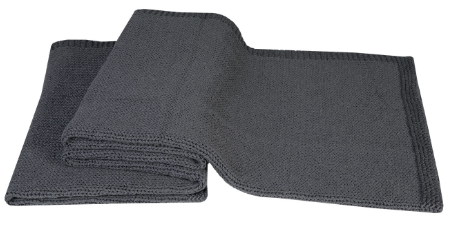 Silt woondeken Malaga Dark Grey 130 x 170