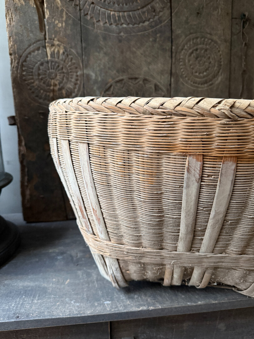 Originele rieten Chinese mand