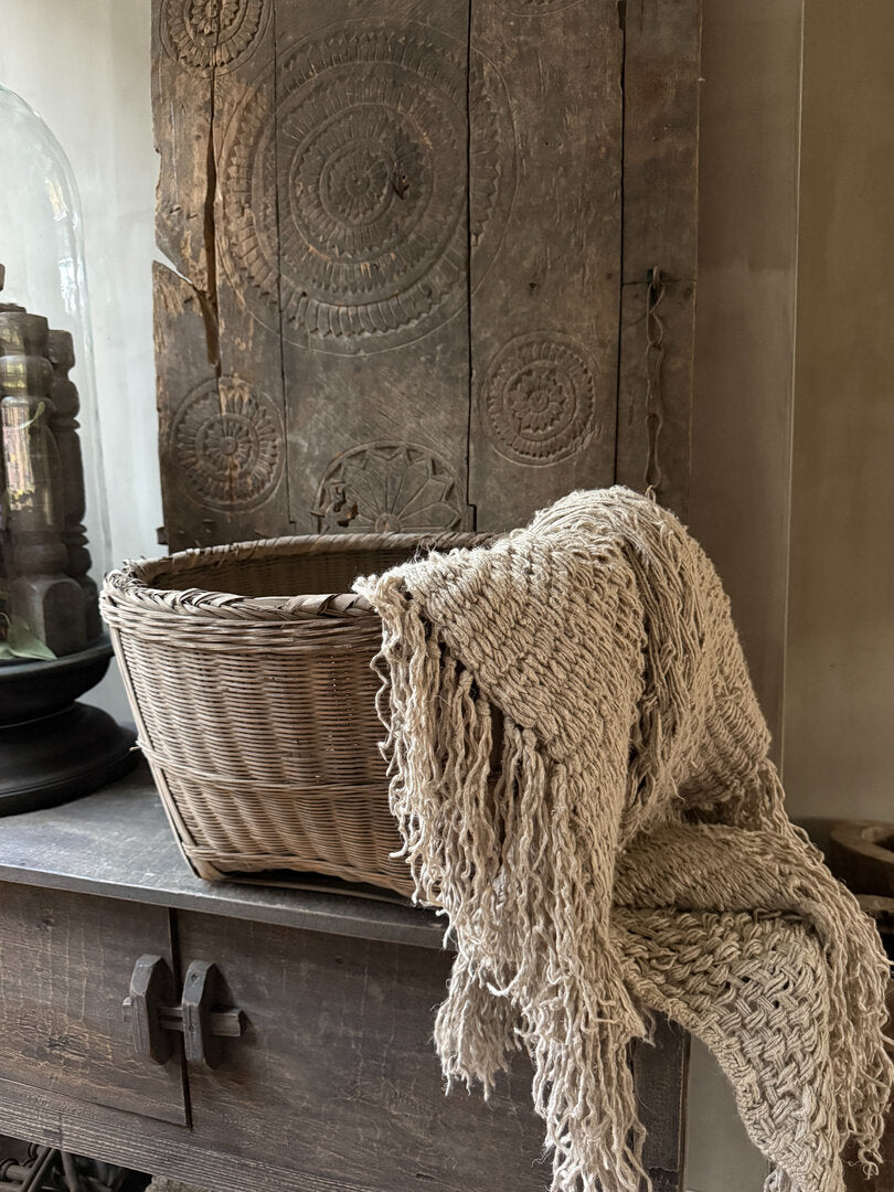 Originele rieten Chinese mand