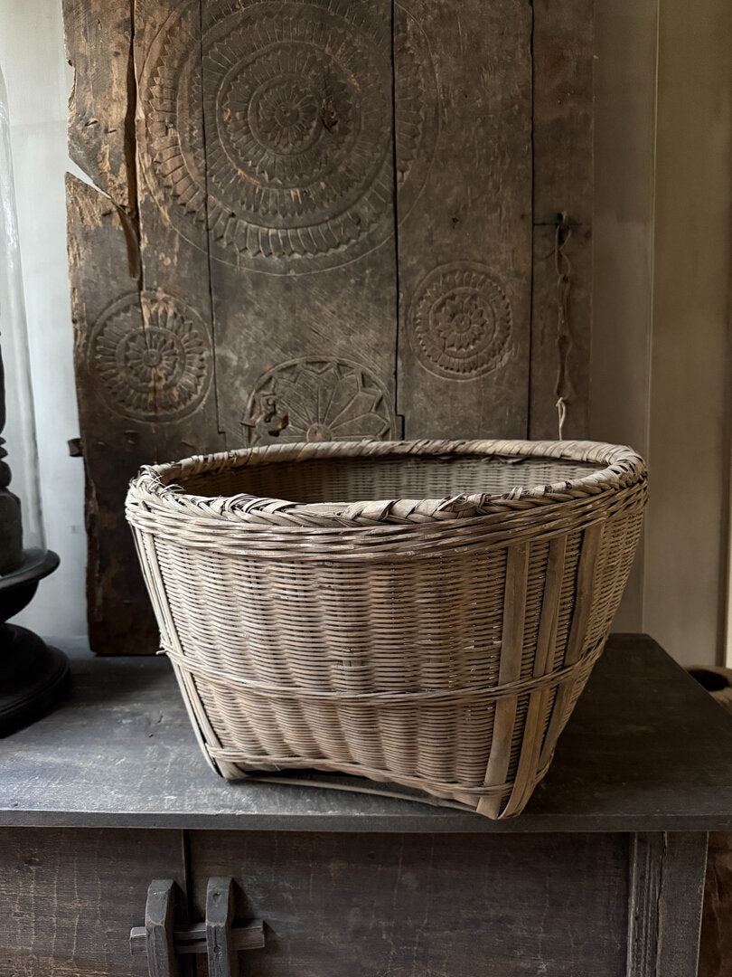 Originele rieten Chinese mand