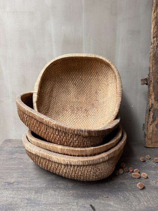 Oosterse rijst mand vierkant