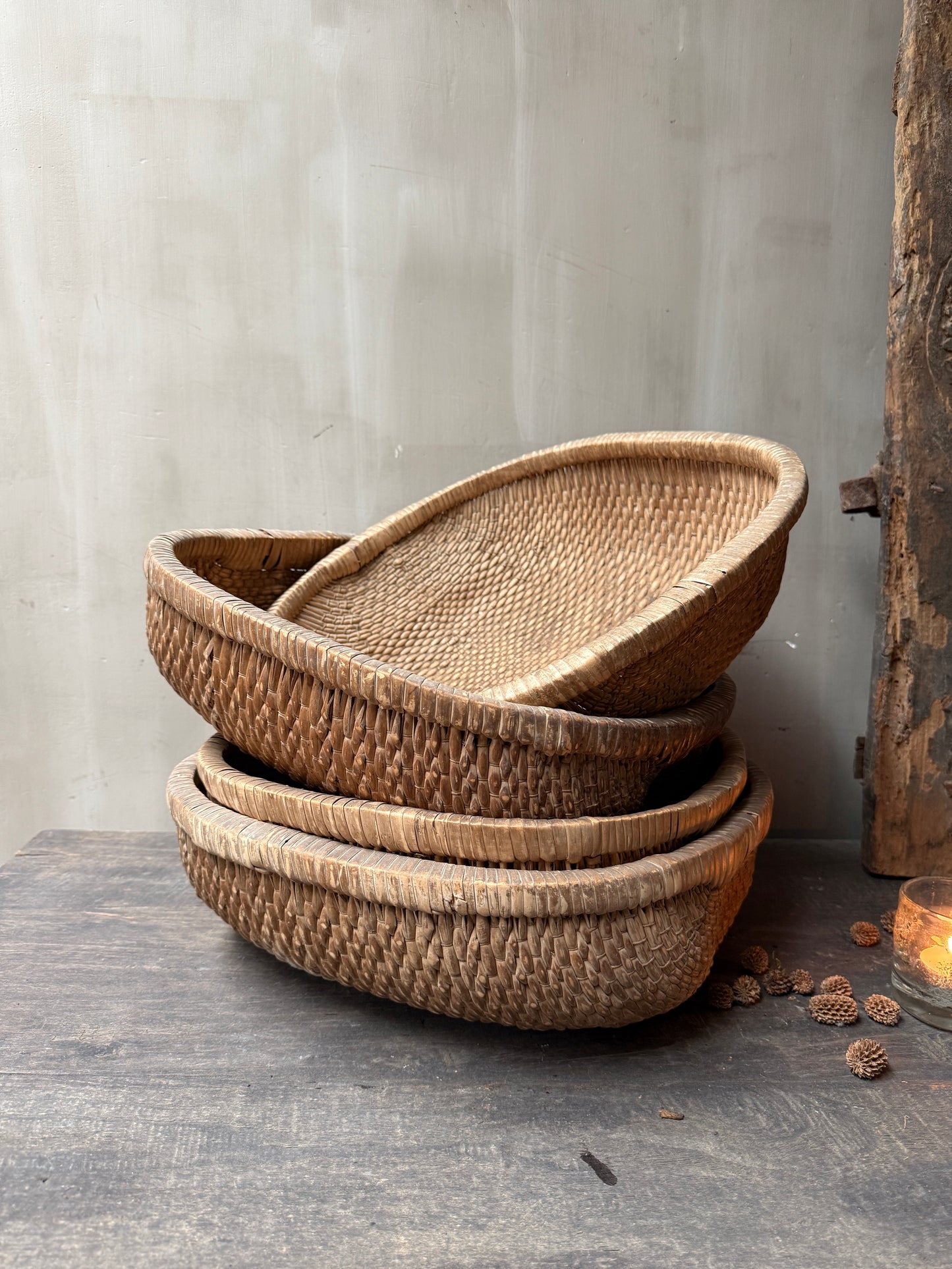 Oosterse rijst mand vierkant - My Sober Home