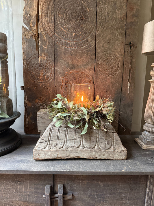 Poer ornament kandelaar rechthoek