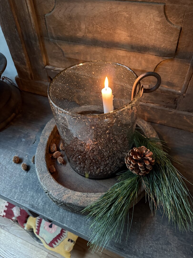 Interieur decoratie set schaal houtsnijwerk - My Sober Home