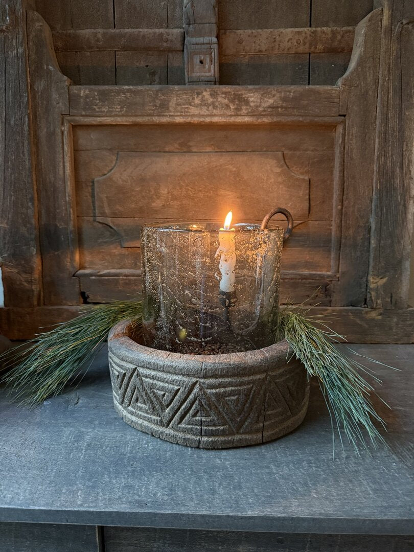 Interieur decoratie set schaal houtsnijwerk - My Sober Home