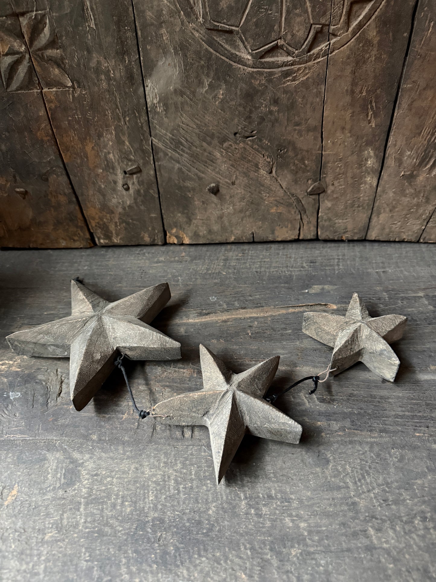 Wooden star pendant